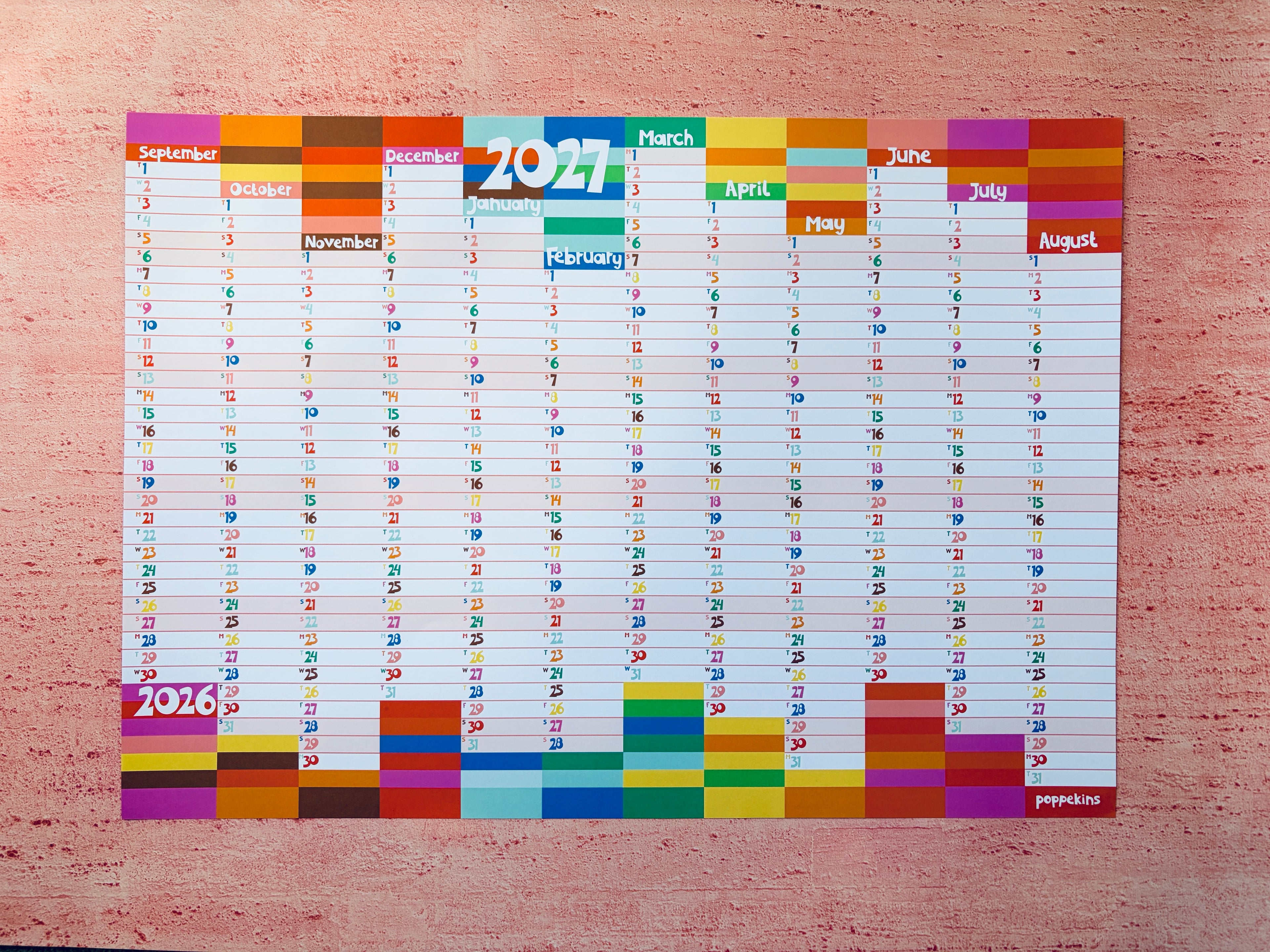 NEW! Academic Year Wall Planner 2026/27