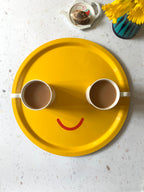 New! Smile Round Serving Tray