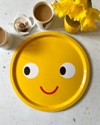 New! Smile Round Serving Tray