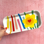 New! Daffodil Melamine Tray
