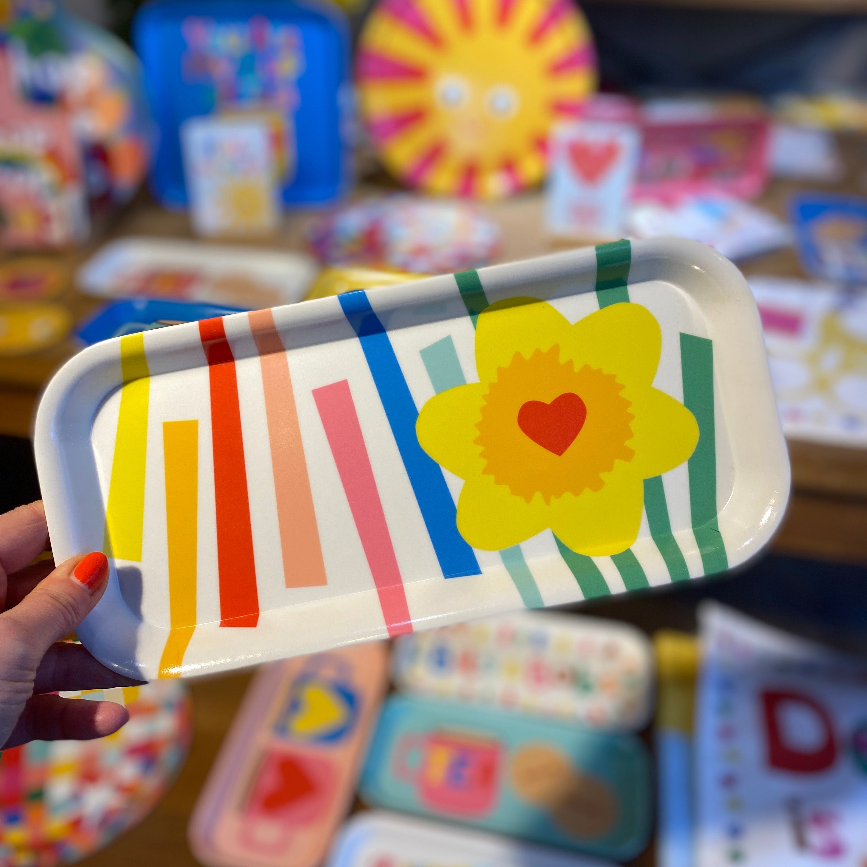 New! Daffodil Melamine Tray