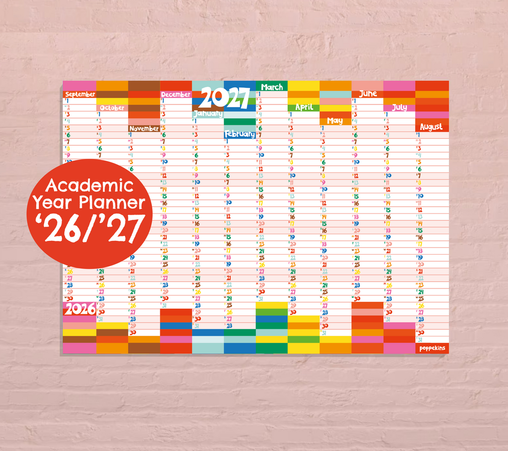 NEW! Academic Year Wall Planner 2026/27