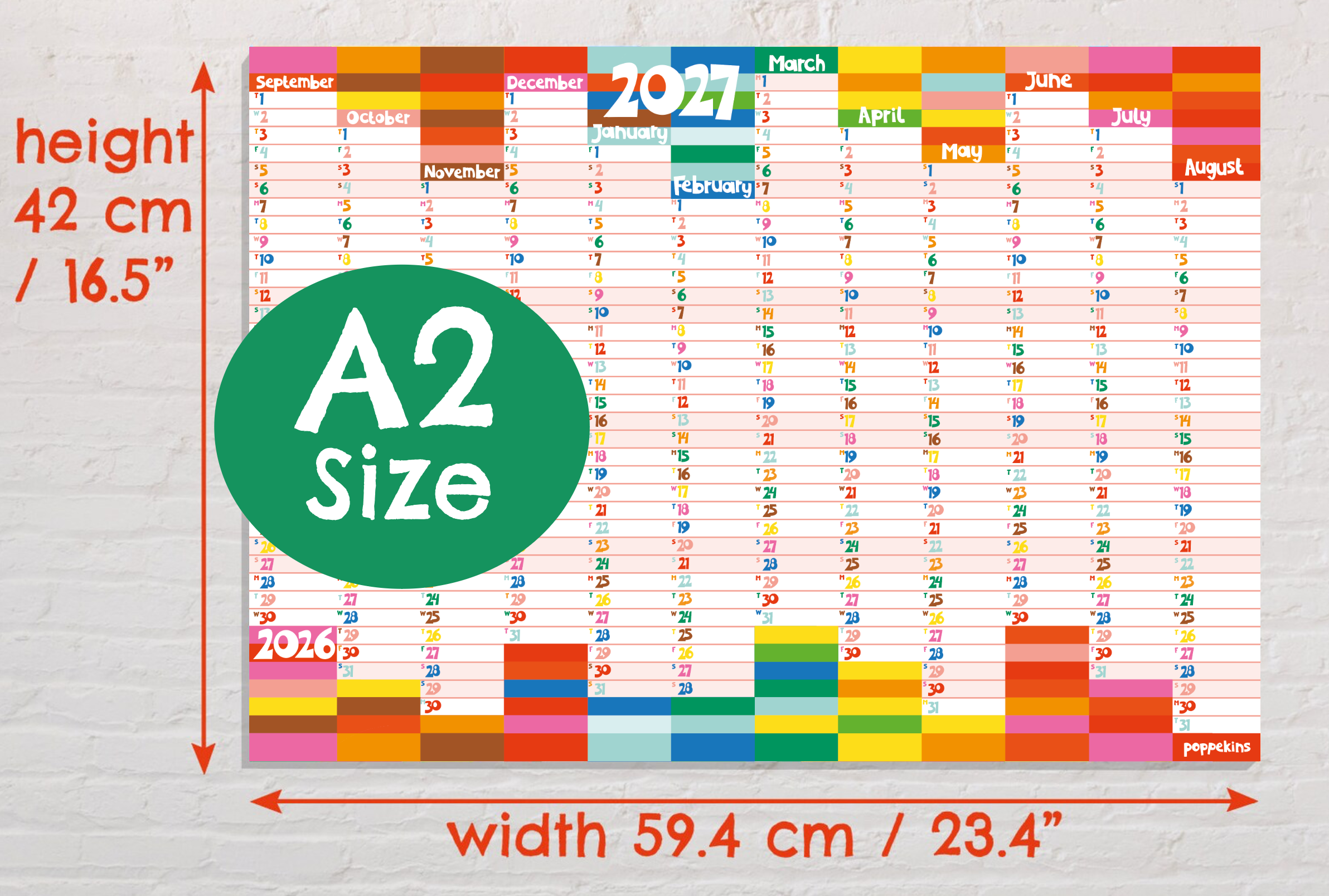 NEW! Academic Year Wall Planner 2026/27
