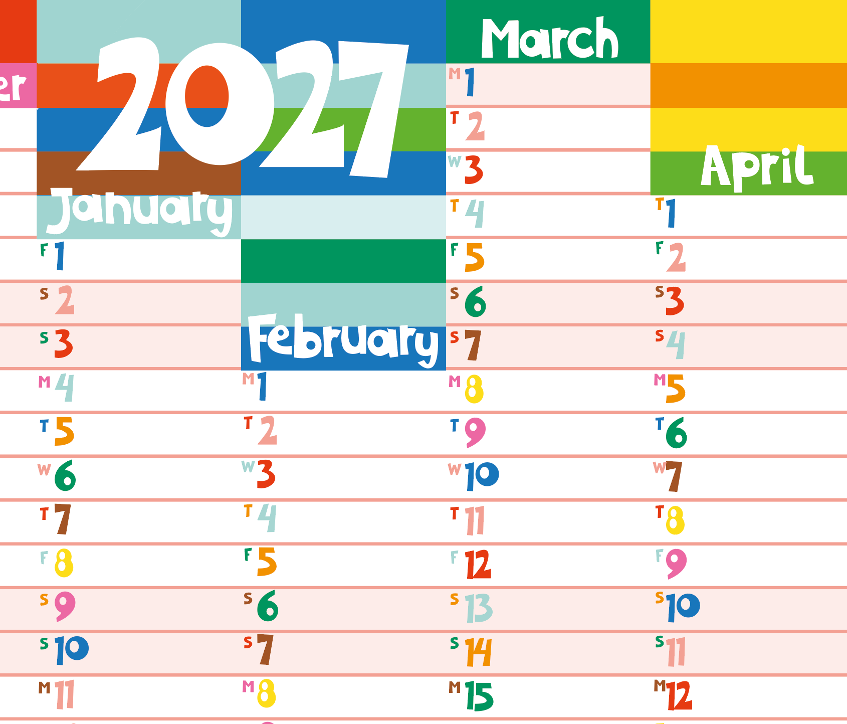 NEW! Academic Year Wall Planner 2026/27