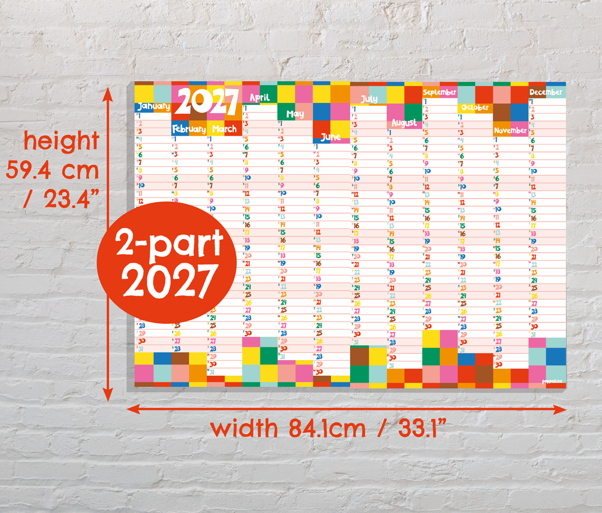 NEW! Large Wall Calendar 2027