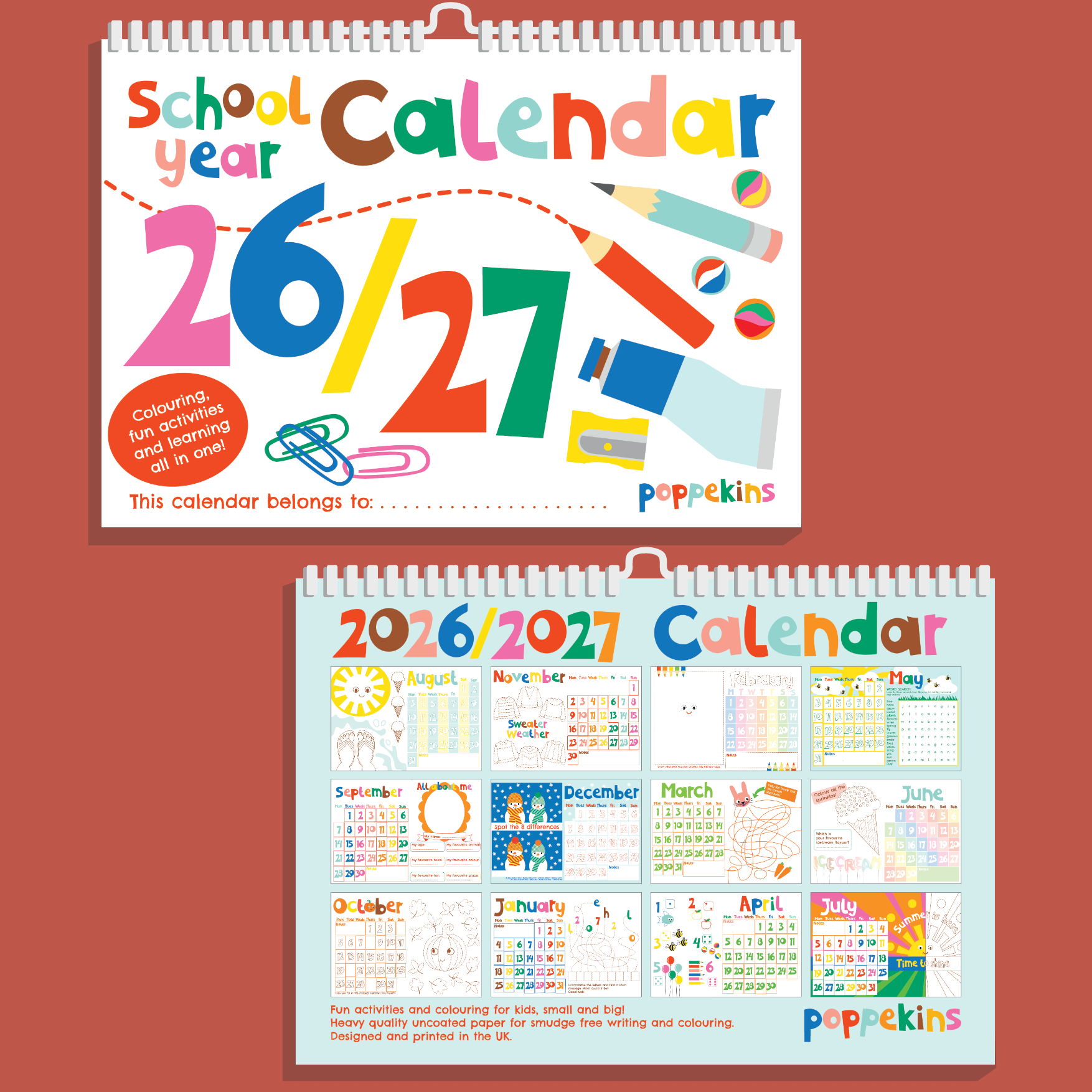 Kids Activity 26/27 Calendar