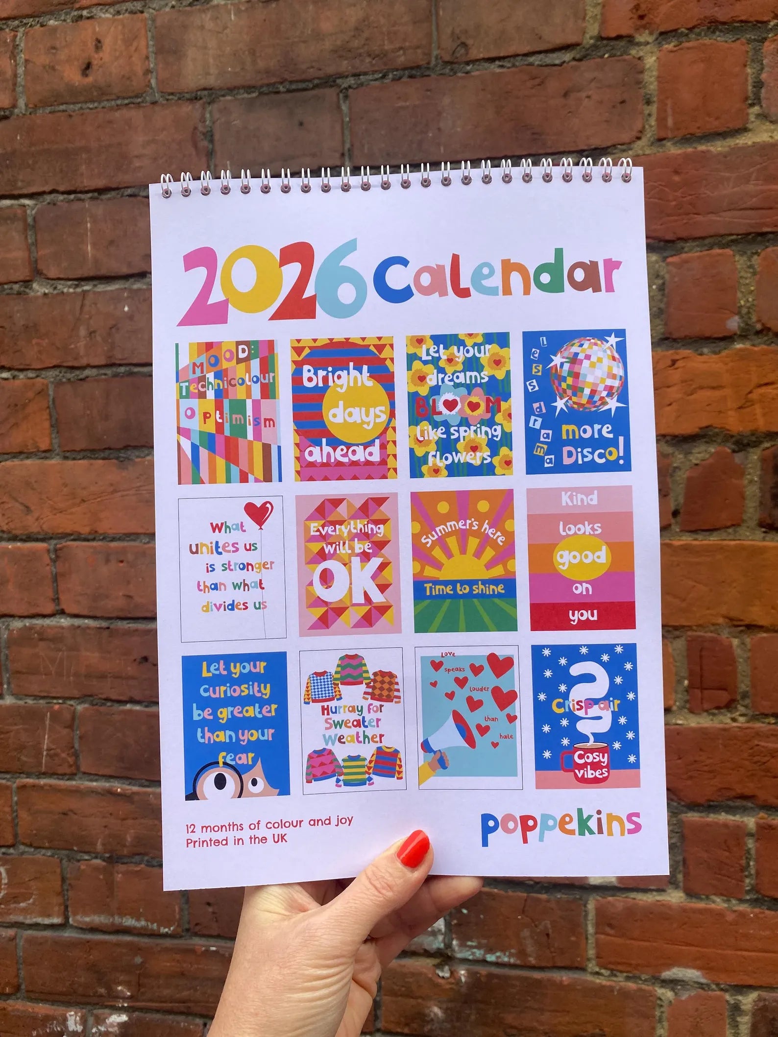 Colourful 2026 Calendar