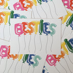 SALE! Rainbow Postcard BESTIES