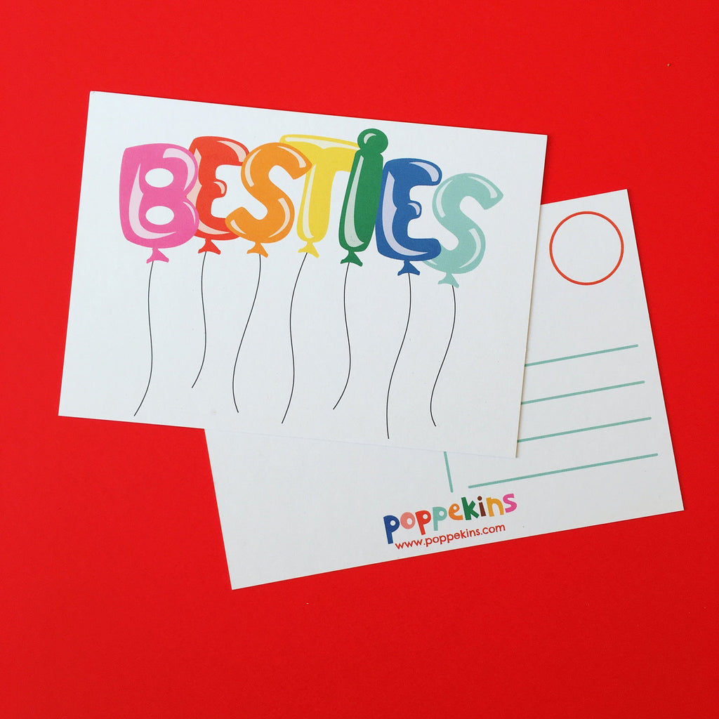 SALE! Rainbow Postcard BESTIES