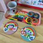 Motivational Melamine Tray and Coaster Set - Limited Edition