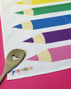 Fun Tea Towel - Rainbow Pencils