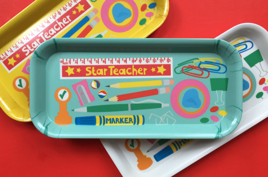 Star Teacher Tray - Melamine desk tidy - Made in the UK