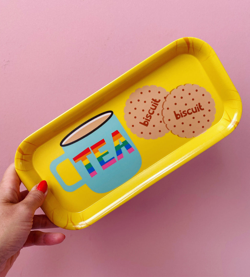 Tea and Biscuits Melamine Tray