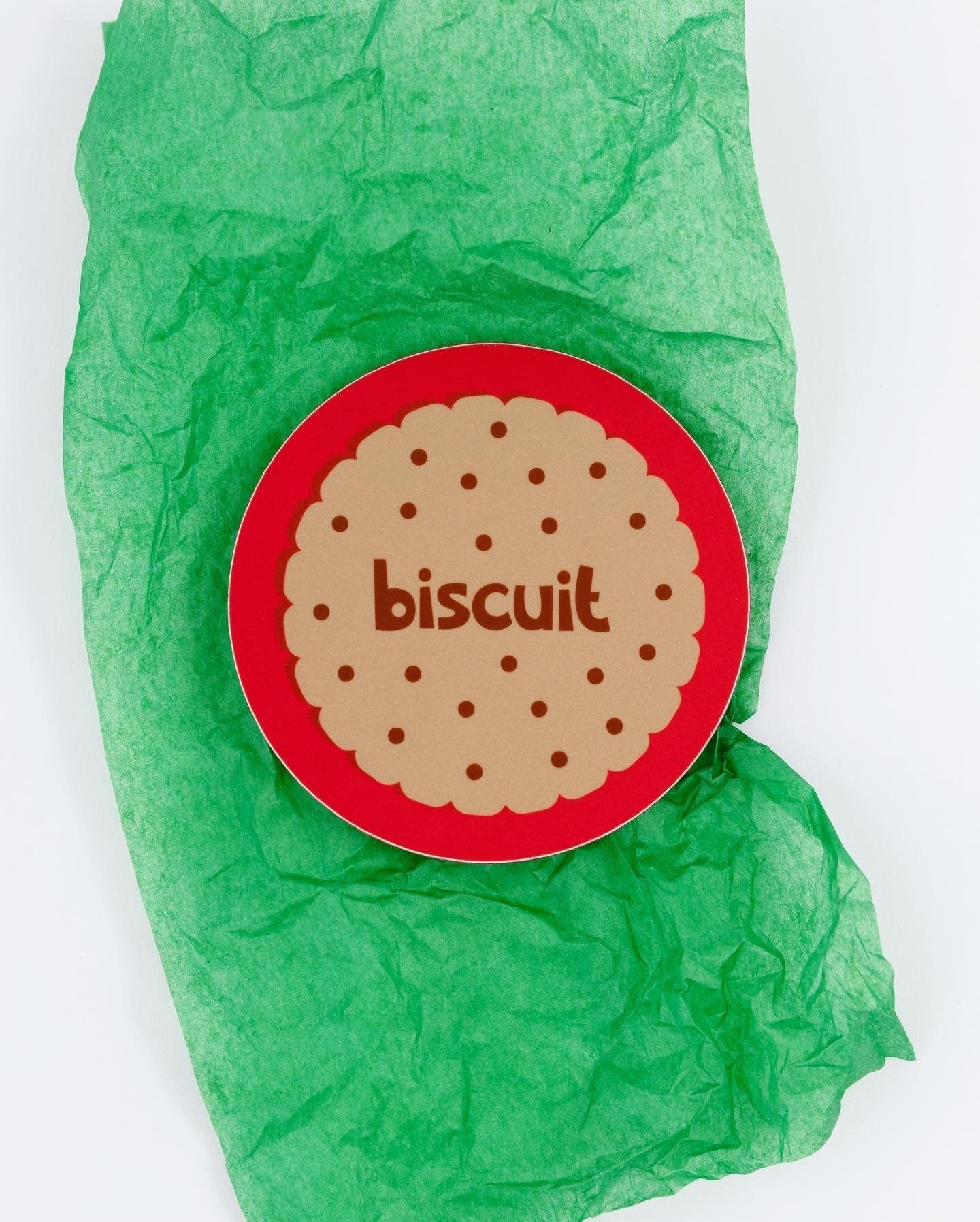 Set of 5 Tea Coasters - Biscuits