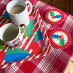 Square Christmas Tray - Holly