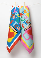 Bestseller! Bright Tea Towel - You are my cup of tea - Limited Edition - 100% cotton - Made in the UK