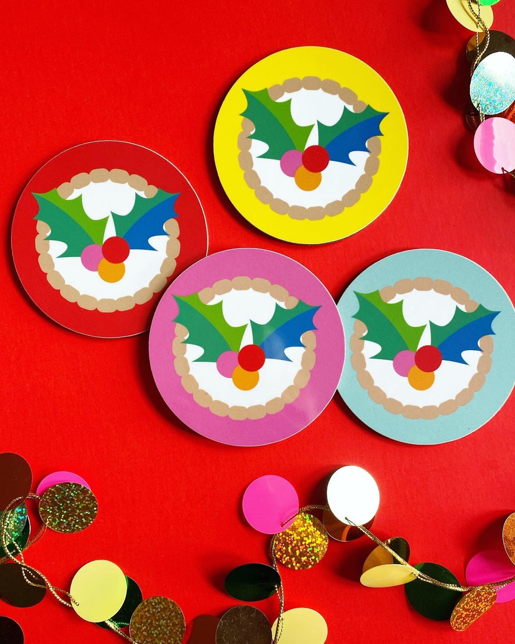 Mince Pie Christmas Coaster