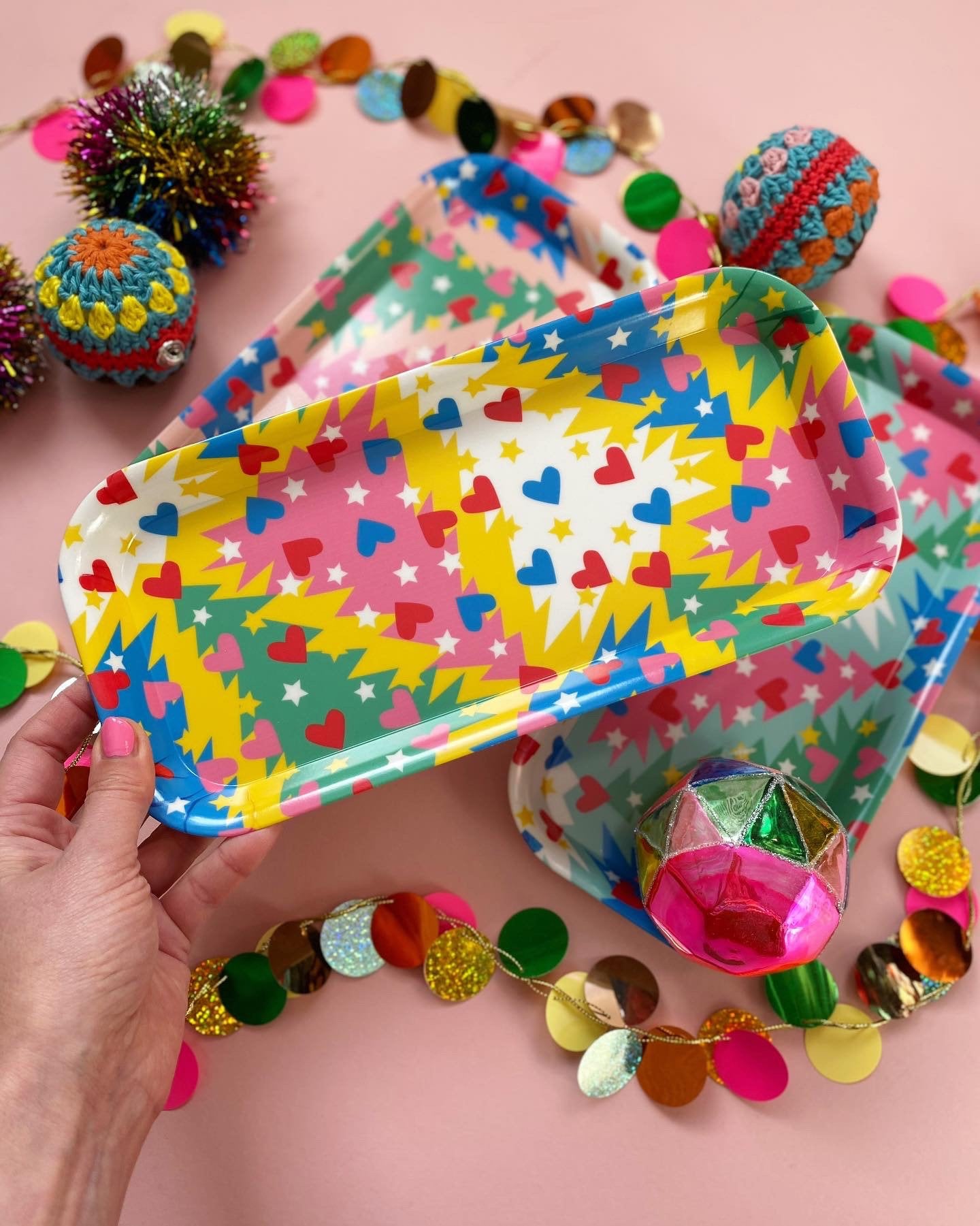 Christmas Trees Melamine Tray