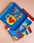 BUNDLE! Tea towel and Tray Set with "You are my cup of tea" design