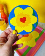 Daffodil Melamine Coaster Set