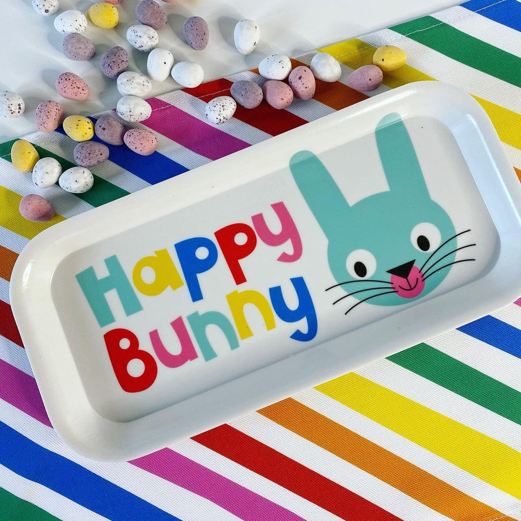 Melamine Tray - Happy Bunny!