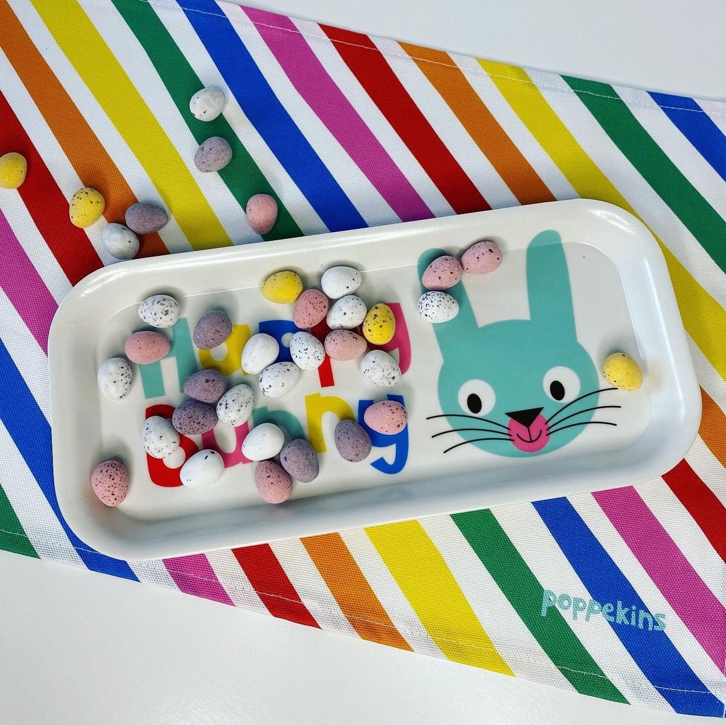 Melamine Tray - Happy Bunny!