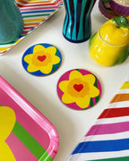 Daffodil Melamine Coaster Set