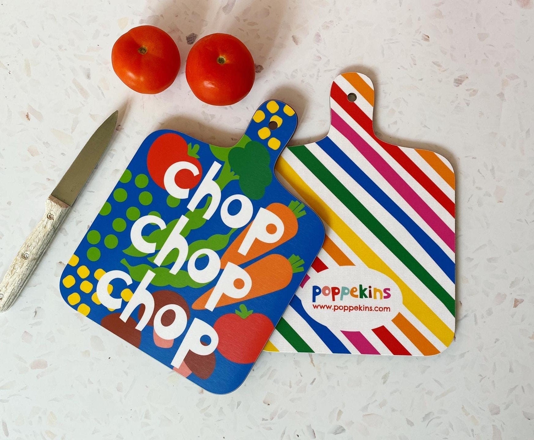 Chop Chop Chopping Board with vegetable design
