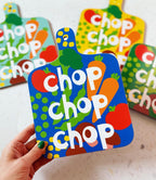 Chop Chop Chopping Board with vegetable design