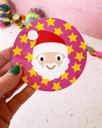 Starry Santa Christmas Coaster