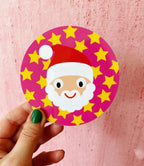 Starry Santa Christmas Coaster