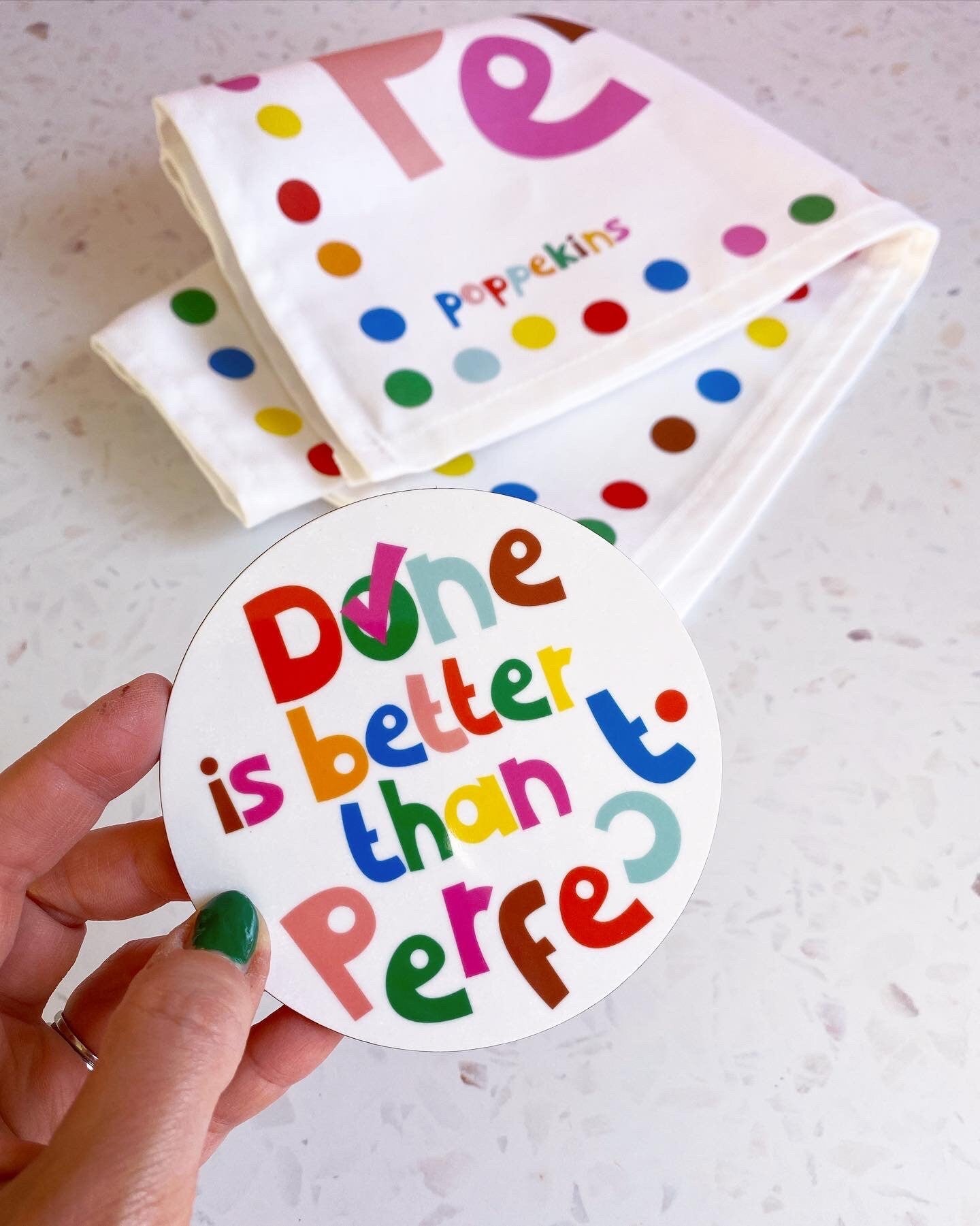 "Done is better" Coaster