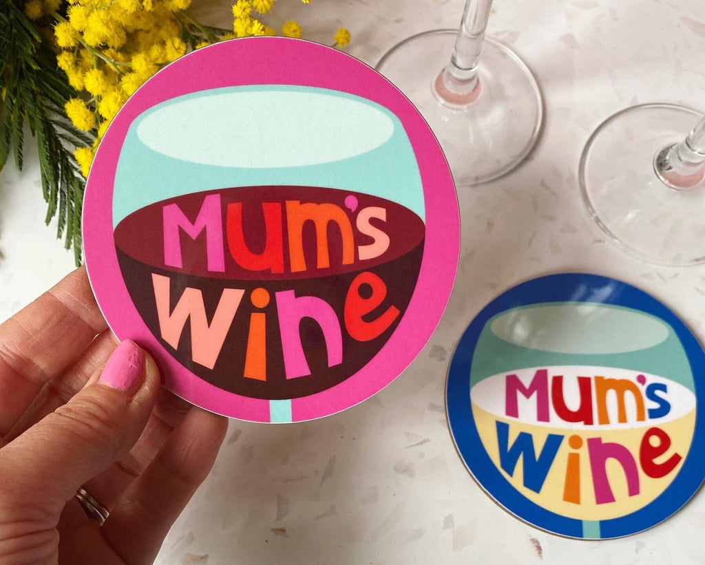 Mum's Wine Coaster
