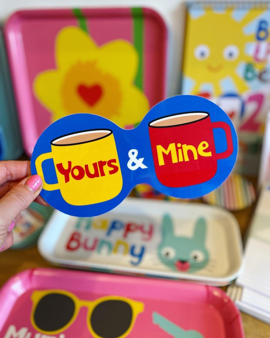 Yours and Mine Double Tea Coaster - Limited Edition
