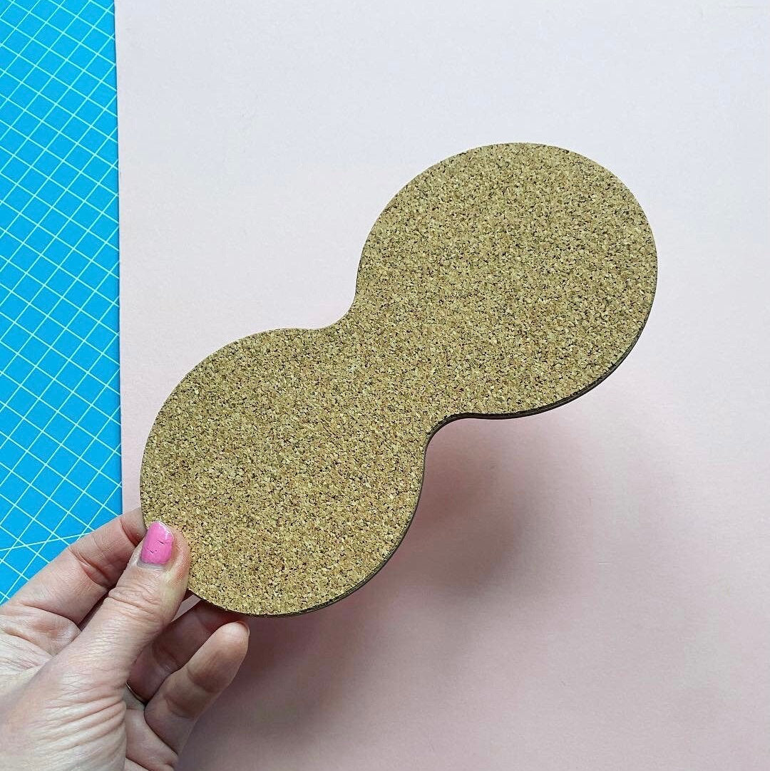 Tea and Biscuit Double Coaster Pink