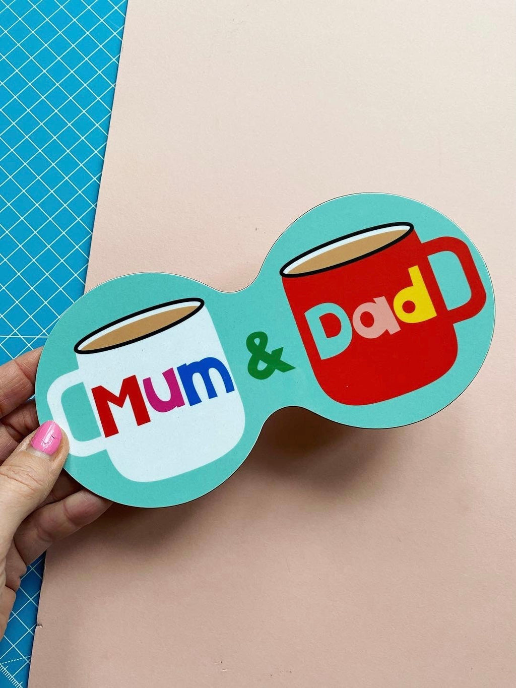 Mum and Dad Sharing Coaster