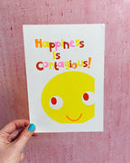 Bright Riso print | Happiness Is Contagious