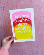 Bright Riso print | Fun and Sunshine