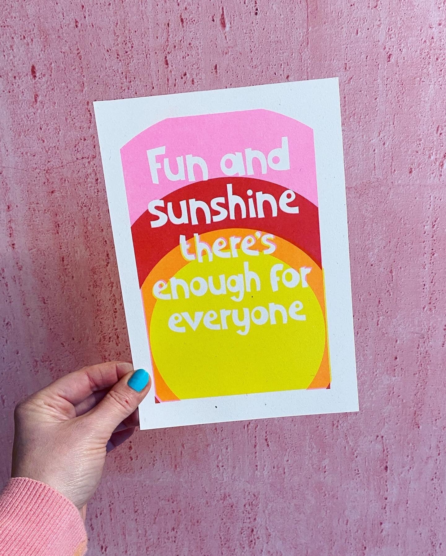 Bright Riso print | Fun and Sunshine