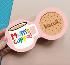 Mum's Cuppa and Biscuit Double Coaster