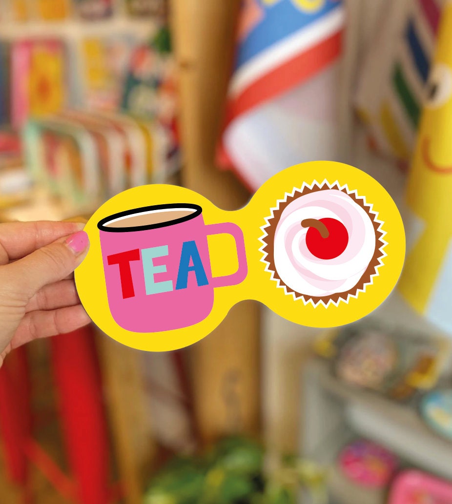 Tea and Cake Double Coaster