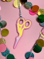 Sewing scissors tree decoration