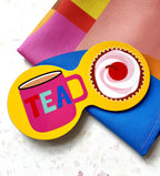 Tea and Cake Double Coaster