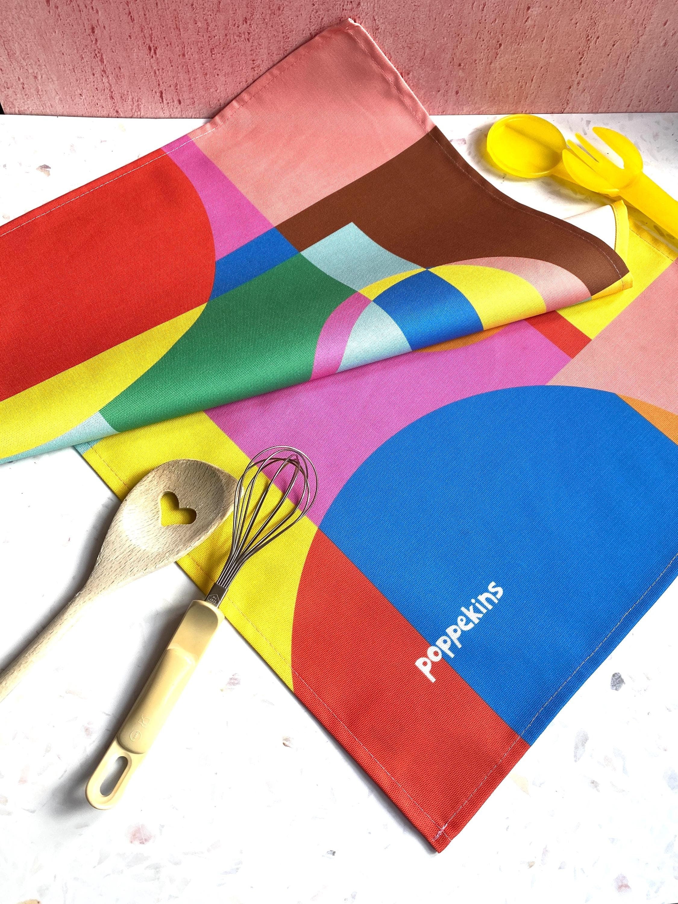 NEW! Colourful Tea Towel - Abstract Geo