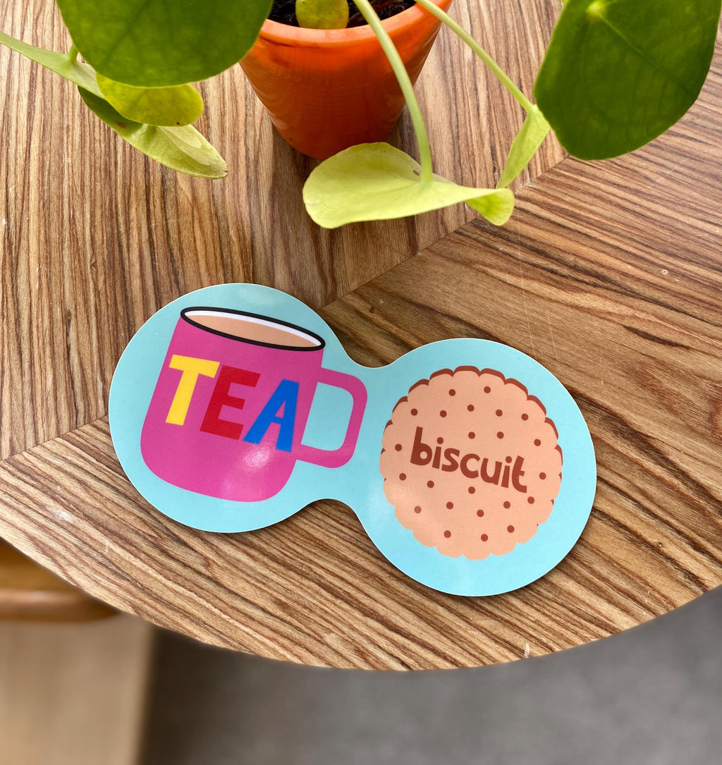 Tea and Cake Double Coaster