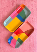 Colorful Geo Melamine Tray