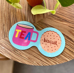 Tea and Biscuit Double Coaster