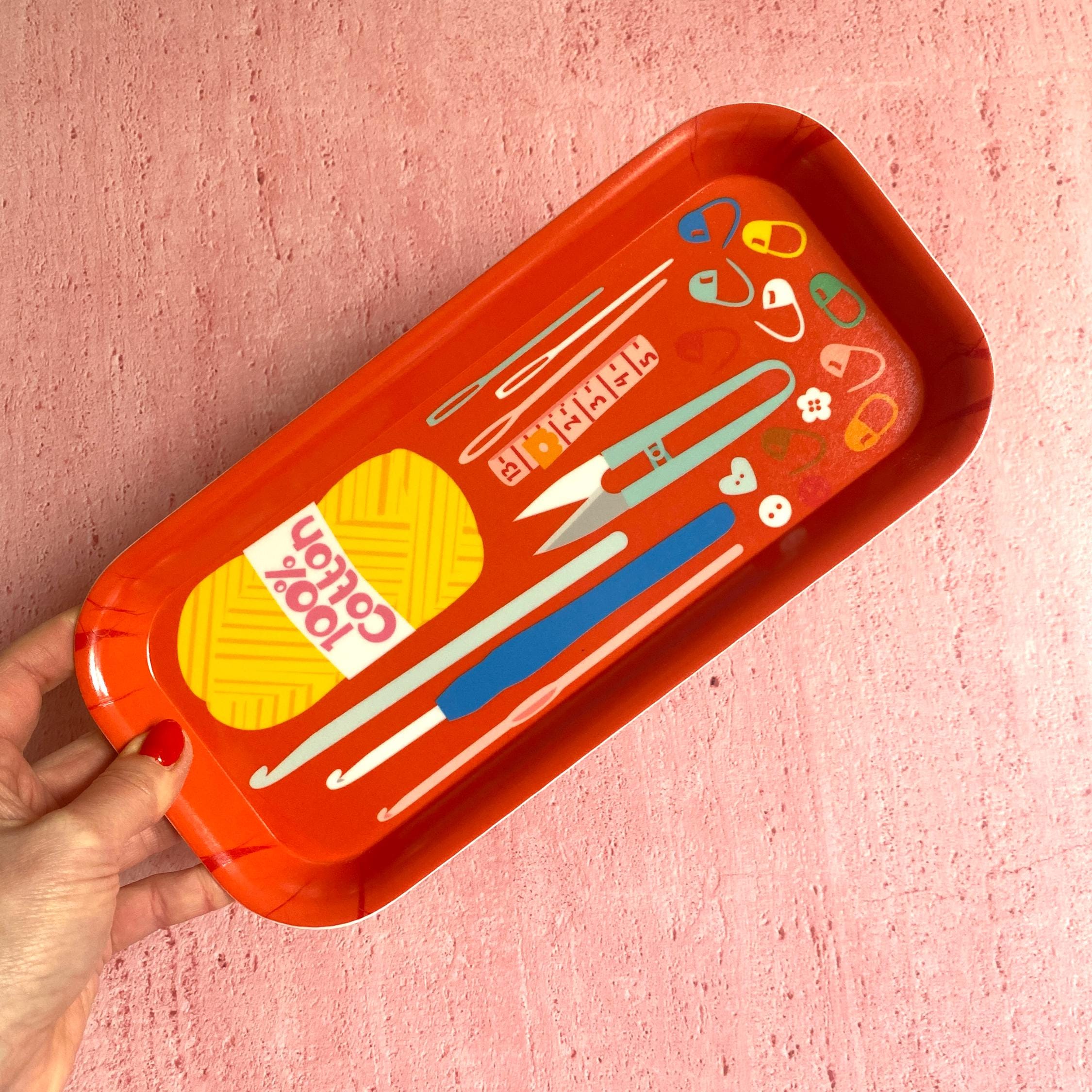 NEW!  Melamine Crochet Tray