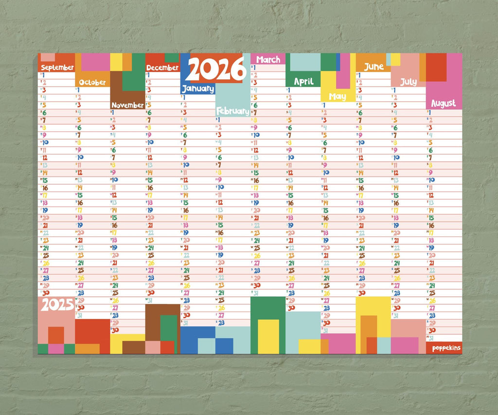 Academic Year Wall Planner 2025/26