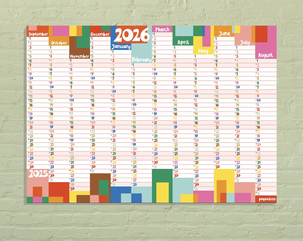 Academic Year Wall Planner 2025/26